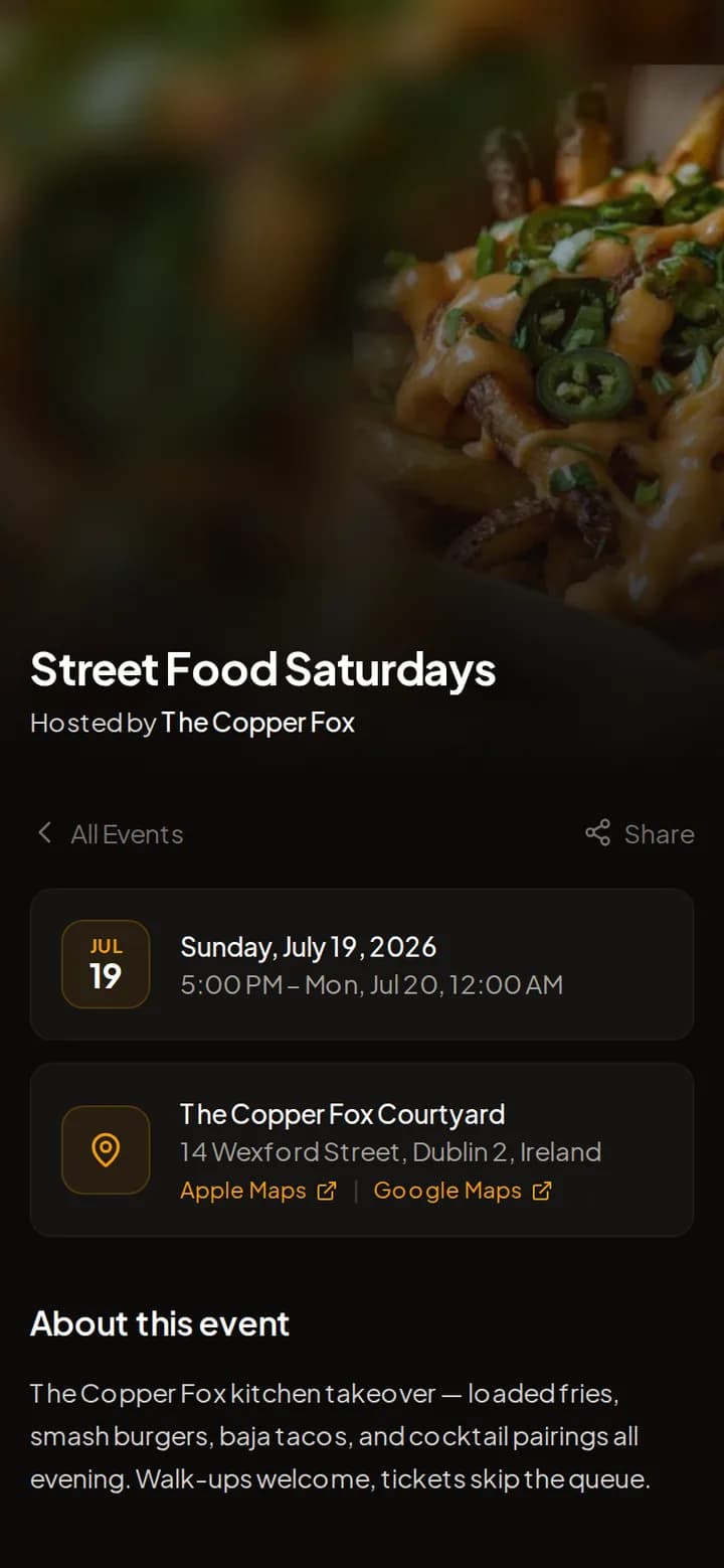 Ticketed Events